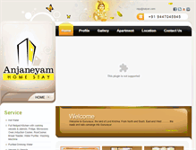 Tablet Screenshot of anjaneyamhomestay.com